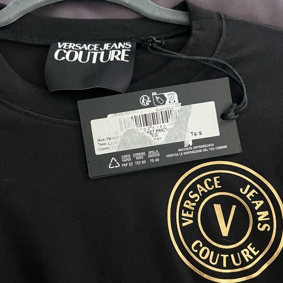 Versace V-EMBLEM LOGO T-SHIRT DRESS - Picture 3 of 8